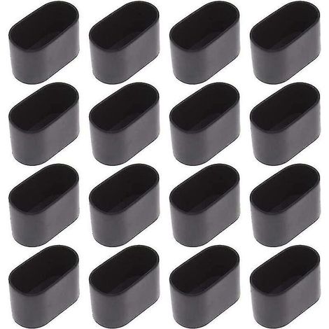 16 embouts ovales pour table et chaise, 15 x 30 mm. - 16 embouts ovales pour table et chaise, 15 x 30 mm.