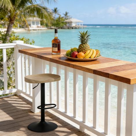 Tabouret pivotant, chaises de salle à manger de style moderne, tabourets de bar, chaises de petit-déjeuner (Un seul tabouret de bar est inclus) (1/5)