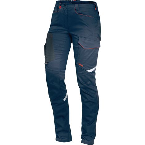 Uvex Suxxeed Dunkelblaue Frauen-Arbeitshose - Slim Fit Bundhose: 21 (1/4)