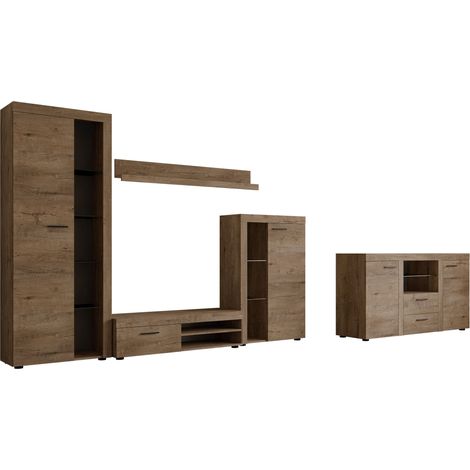 Conjunto de salón Univio I, Roble de lefkada