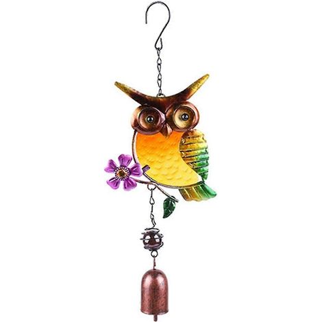 Décoration intérieure et extérieure : Carillon éolien hibou D-- (1/5)