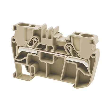 Borne de jonction à ressort 6 mm² - pas 8mm - beige - type PushFit - IMO (1/2)