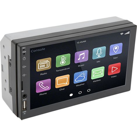 Autoradio MP5 pour voiture, interface USB 2.0, large compatibilité (87,5 MHz – 108 MHz), 12 V (1/5)