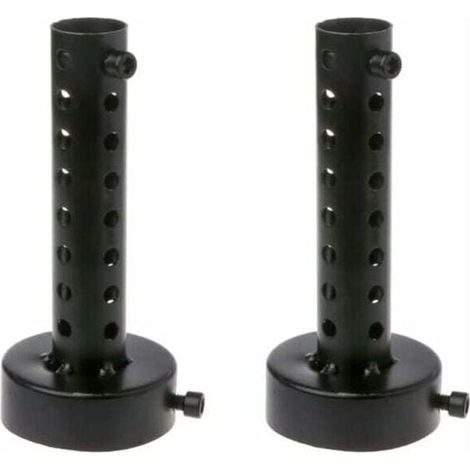 Silencieux d'échappement de moto 60MM Noir, 2PCS universel pour pot d'échappement de moto silencieux déflecteur DB Killer silencieux court (1/4)