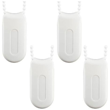 Poids Cordon Rideau 4 Pièces Accessoires de Store en Plastique Blanc Poignées de Stores Cordon Cordon Poids Rechange Stores Poids Chaîne pour Stores à Enrouleur Dispositif Stores Accessoires (1/5)