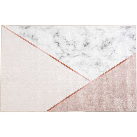 Tapis rectangulaire antidérapant imprimé,moquette en polyester coloris multicolore-Longueur 300 x Profondeur 2 x Hauteur 180 cm