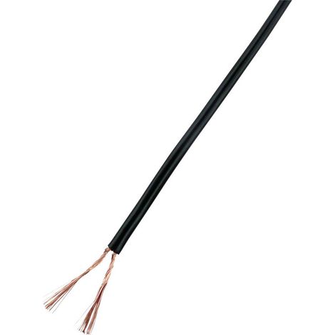 TRU COMPONENTS 93030c532 Cavo per cablaggi 2 x 1 mm² Nero 25 m