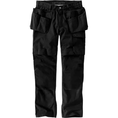 Pantalon de travail Carhartt Steel Rugged Flex™ Ripstop Double Front Cargo Noir Homme W30 L34 – Multi-poches renforcé