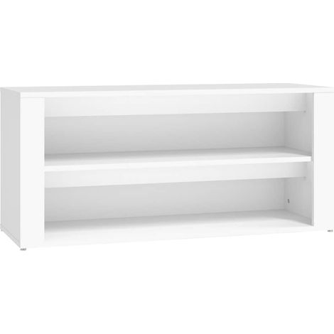 Maison Exclusive - Zapatero de madera contrachapada blanco 100x35 (1/5)
