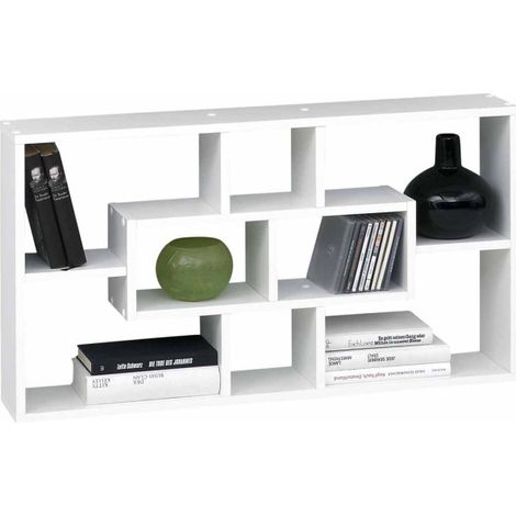 Étagère Murale "8 Compartiments" 85cm Blanc (1/3)