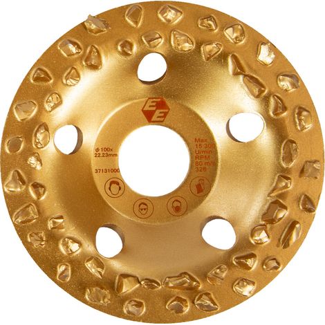 EIBENSTOCK Hartmetall-Frässcheibe grob Ø 100mm (gold) - 37131000 (1/3)