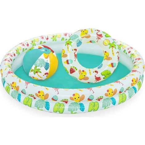 Piscine Gonflable, Multicolore, 122 x 120