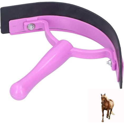 Horse Squeegee Scraper, Plastic Horse Sweat Scraper Soft Grip (1/5)