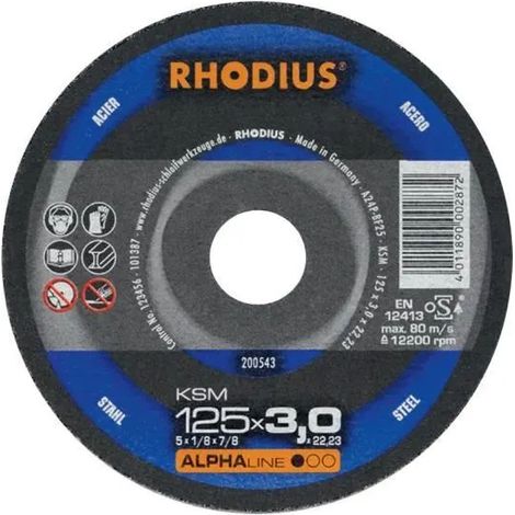 Disco da taglio Rhodius ksmk 125 mm 3 mm