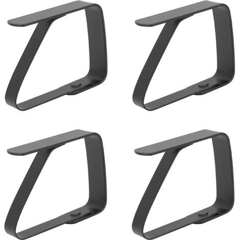 4 grands clips de nappe en acier inoxydable anti - dérapant nappe clip 5 x 4cm (1/5)