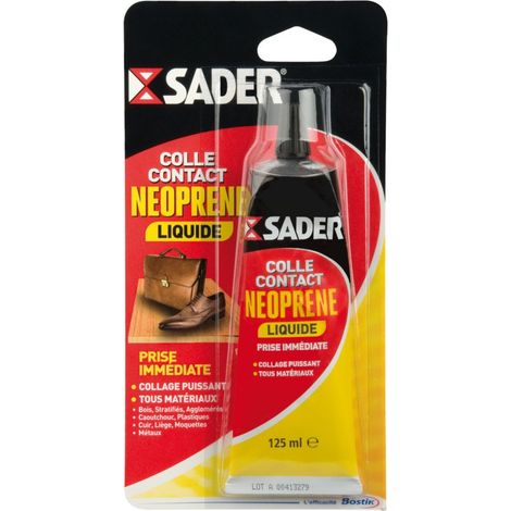 Adesivo a contatto in neoprene liquido, tubo da 125 ml.