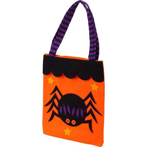 Halloween-Tragetasche aus Vliesstoff, Dekoration für Heimpartys, Aufbewahrungsaccessoire (Spinne) (1/5)