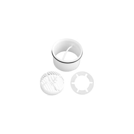 Siphon douche à l'italienne avec filtre à cheveux – Tube plongeur 7cm x 4,3cm – Compatible bondes modernes – Anti-odeurs