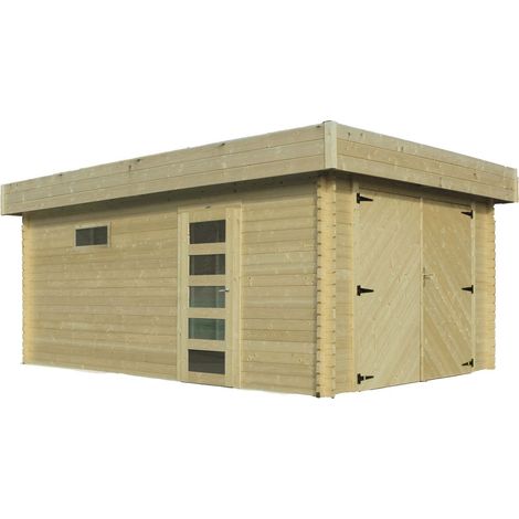 Abri Garage modern autoclave - S8993-1 (3580 x 5380mm - 22,69 m²)