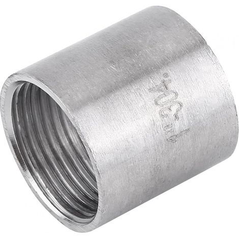 Raccord femelle femelle x femelle raccord de tuyau fileté en acier inoxydable 304 pour connecter deux tuyaux de mêmes tailles allant dans la même direction.(1-1/2") (1/5)
