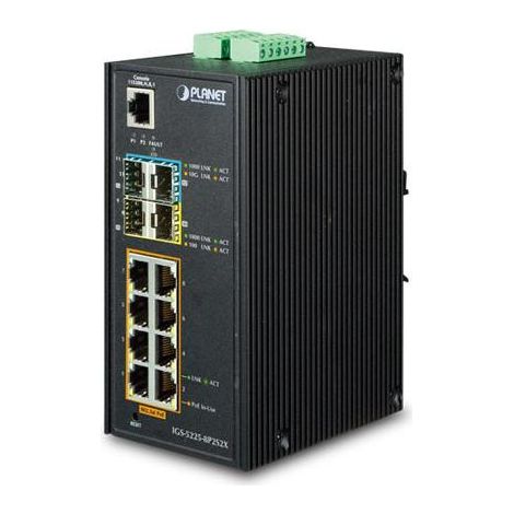 Planet IP30 Industriel L2+/L4 8 ports, IGS-5225-8P2S2X