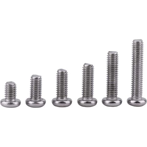 250pcs vis à tête creuse boulons 304 vis en acier inoxydable boulons et écrous rondelles pour la réparation et les inventions de meubles de machines d'appareils ménagers et de bureau.(3) (1/5)