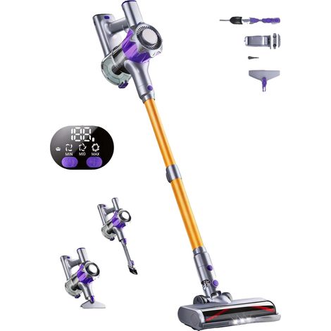 Aspirapolvere senza fili, potenza 500 W, autonomia 50 minuti, filtro HEPA, design senza sacco, contenitore della polvere da 1-2 litri. (1/5)
