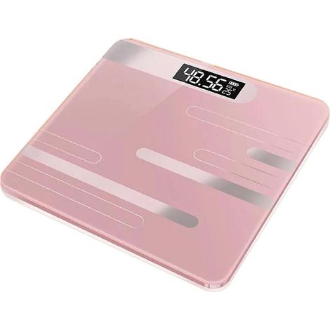 Balance de salle de bain numérique intelligente 2026 avec batterie rechargeable USB, écran LCD clair, verre trempé, capacité de 180 kg pour la maison et la salle de sport (1/5)