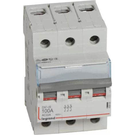 Legrand Lasttrennschalter DX3, 3-polig, 100A 400 VAC, Gebrauchskategorie AC-22A, 3TE 406469