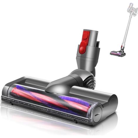 Tête de brosse d'aspirateur compatible avec Dyson V7, V8, V10, V11, V15, SV10, SV11, accessoire, tête de moteur, brosse à turbine, brosse motorisée, buse pour tapis et sols durs