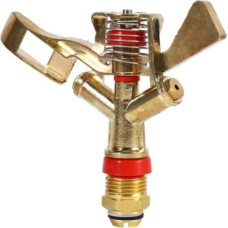 1/2 inch Arroseur d'Eau, Bras Rotatif En Alliage, Arroseur Jardin Rotatif Automatique pour Maison Jardin Ferme Gazon Pelouse Irrigation