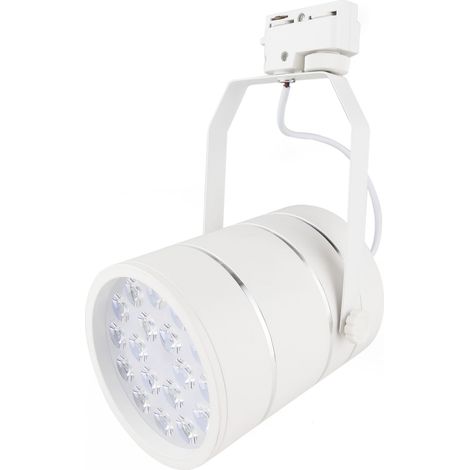 BeMatik - Foyer LED du rail18W blanc froid jour 120x155 mm blanc (1/5)