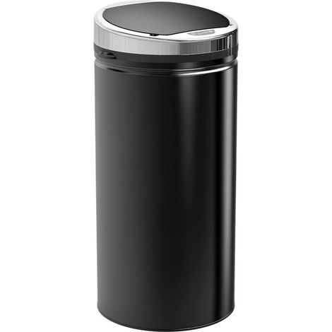 Poubelle à capteur 42 L, poubelle automatique en acier inoxydable avec capteur infrarouge, pour la cuisine et la salle à manger. (1/5)