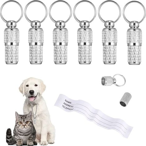 Porte-adresse pour chiens et chats, plaque d'identification pour animaux, marque d'identification pour animaux de compagnie (1/5)