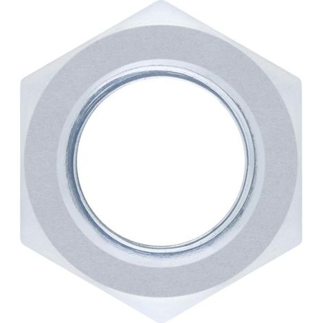 Caja de 100 tuercas hexagonales zincadas M18 din 934 4,8 (1/2)