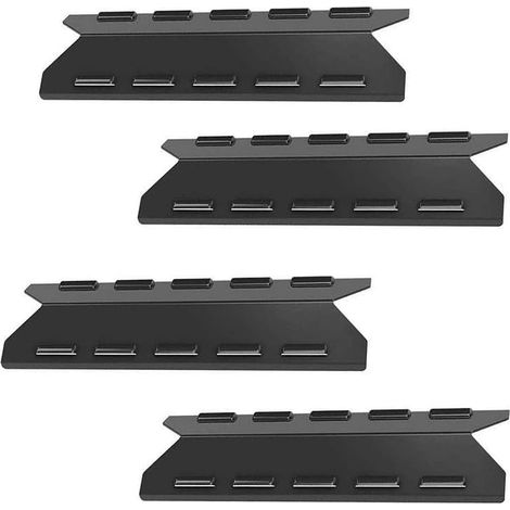 Lot de 4 plaques de protection thermique pour barbecue - Pièces de rechange compatibles avec Kenmore pour barbecue Charbroil 96221