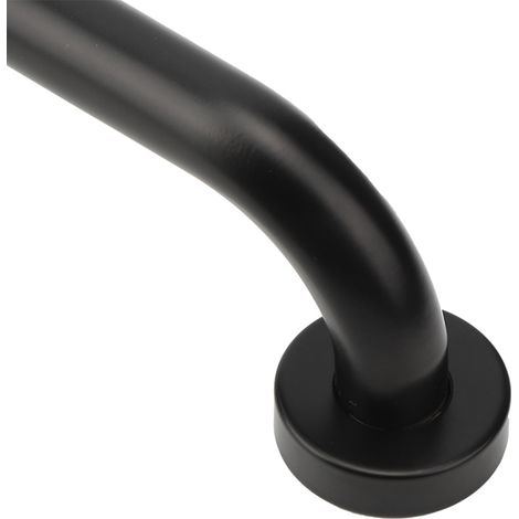 Rutschfester Haltegriff fürs Badezimmer aus Aluminium in Luftfahrtqualität, Schwarz, Sicherheits-Haltegriff, 50 cm, Mano Fit Modern (1/5)