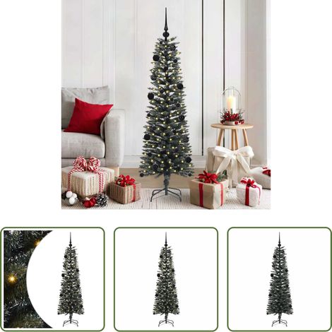 LED-Weihnachtsbaum - Künstlicher Weihnachtsbaum mit 150 LEDs mit Ständer Grün 150 cm (1/5)