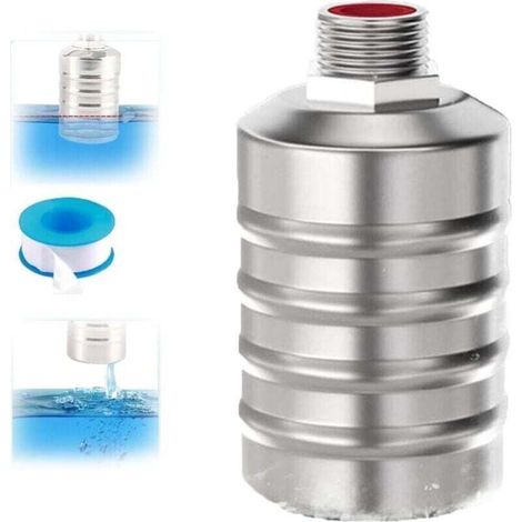 Water Valve,304 Stainless Steel Completely Automatic Water Level Control Floating Valve Floating Valve/Modèle ondulé intérieur 4 points (arrivée d'eau supérieure) (1/4)