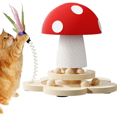 Jouet interactif en sisal et griffoir en sisal pour chats (1/5)