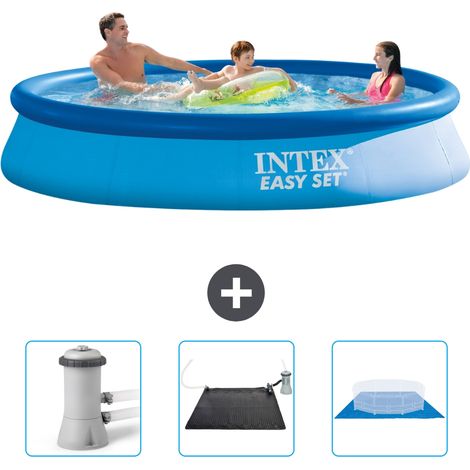 Piscine Gonflable Ronde Easy Set Intex - 366 x 76 cm - Bleue - Incluse Accessoire CB79 (1/5)