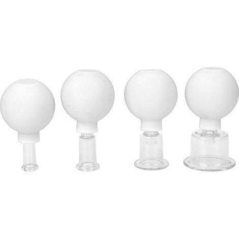 Kit de Ventouses en Silicone pour Massage Anti-Humidité et Circulation Sanguine - Blanc (1/5)