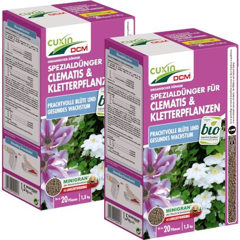 Cuxin Clematisdünger Kletterpflanzendünger 3 kg Blumendünger Balkondünger