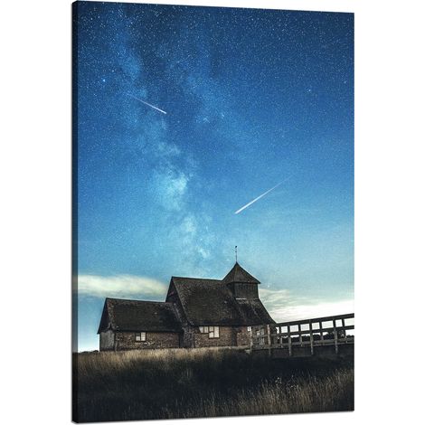 Leinwanddruck Weltraum-Sternschnuppen 80x120