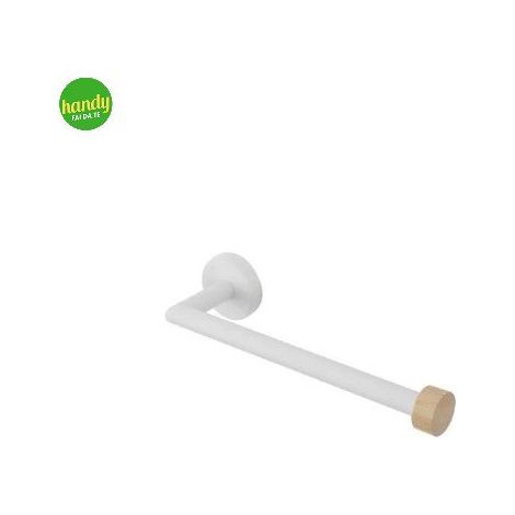 Porta Salviette Feridras 40cm Bianco/Bamboo (1/2)
