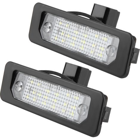 2 Plaques d'immatriculation LED pour Ford Mustang Fusion Flex Taurus - Éclairage de plaque blanc, ampoules neuves (1/5)