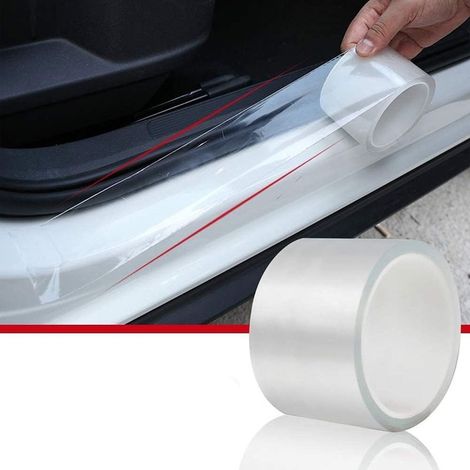 Film for Cars, Motorcycles, Bicycles 3m x 10cm - Transparent, Self-Adhesive, Paint Protection, Door Edge Protection, Edge Protection (1/5)
