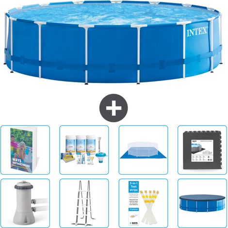 Intex Piscine Tubulaire Ronde - 457x122 cm - 9-pièces S581