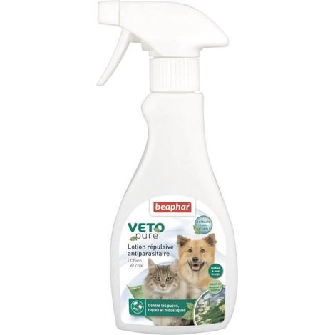 Lotion répulsive antiparasitaire VETOpure : 250 ml (1/2)