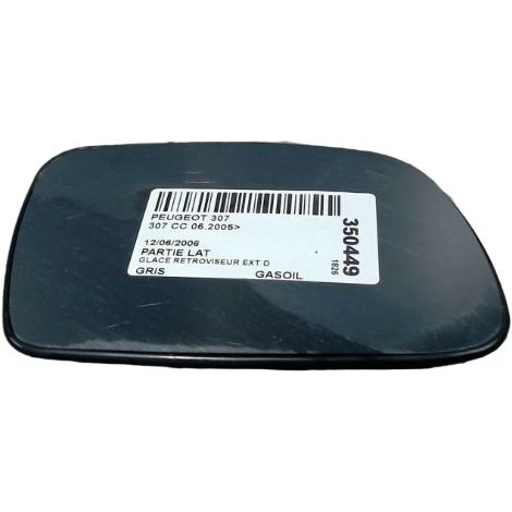 [PRODUIT D'OCCASION] Glace Retroviseur Exterieur D PEUGEOT 307 Cc 2005- ♻️ Ref Oe. 8151ha - Garantie à vie (1/3)
